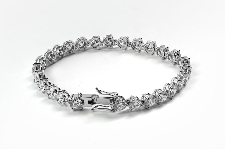 LAB DIAMOND 14.5CT 16 CM WHITEGOLD TENNIS BRACELET