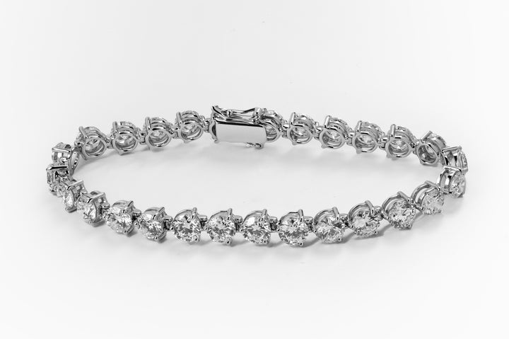 LAB DIAMOND 14.5CT 16 CM WHITEGOLD TENNIS BRACELET