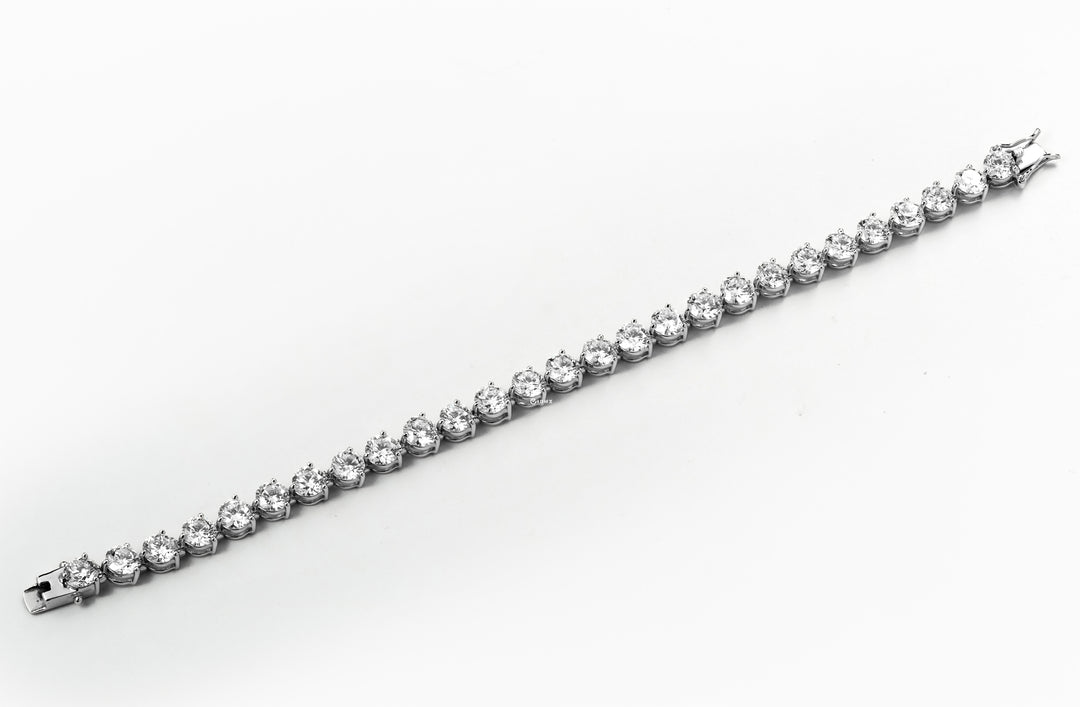 LAB DIAMOND 14.5CT 16 CM WHITEGOLD TENNIS BRACELET