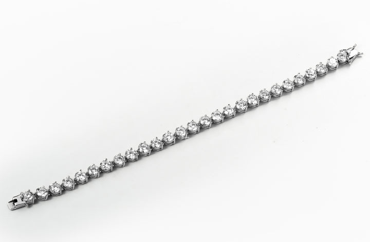 LAB DIAMOND 14.5CT 16 CM WHITEGOLD TENNIS BRACELET