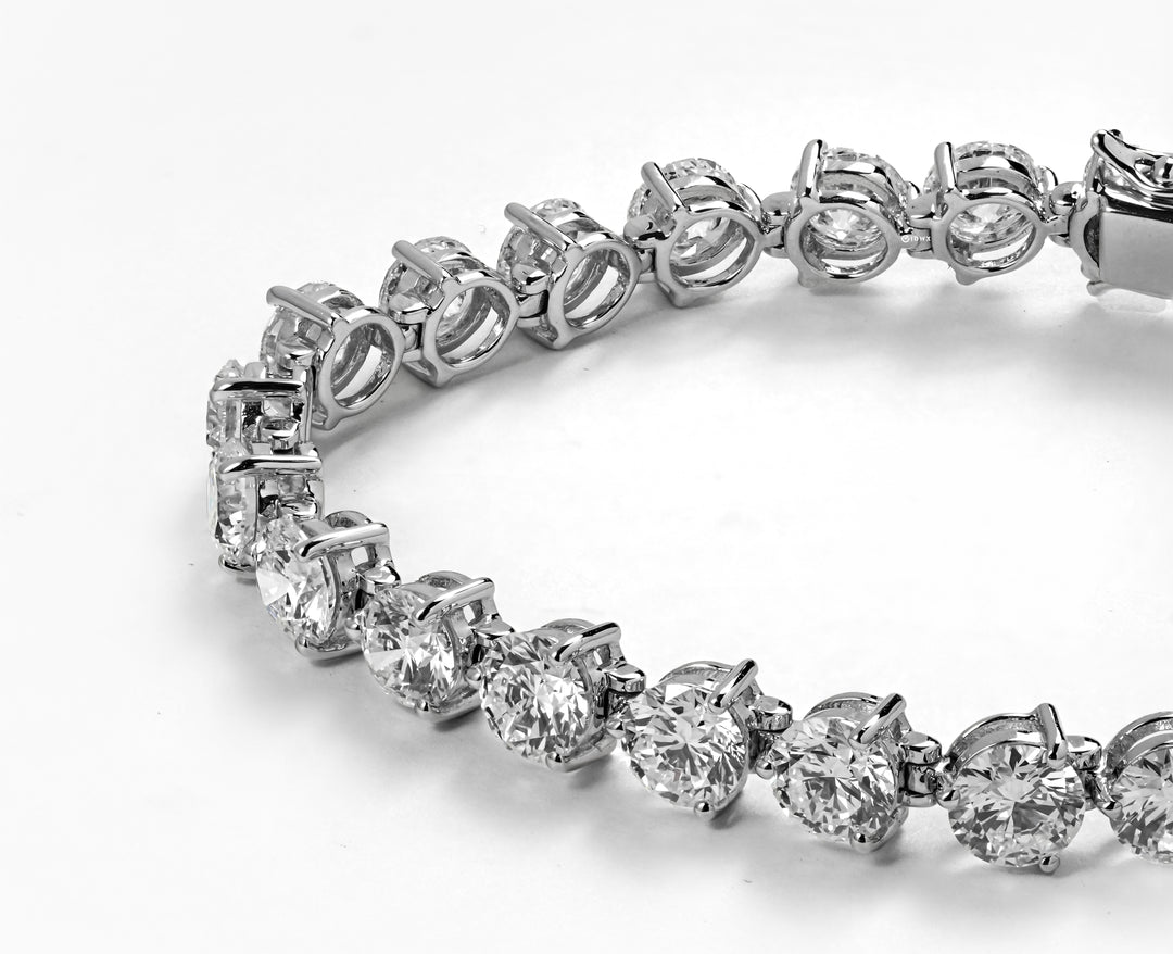 LAB DIAMOND 14.5CT 16 CM WHITEGOLD TENNIS BRACELET