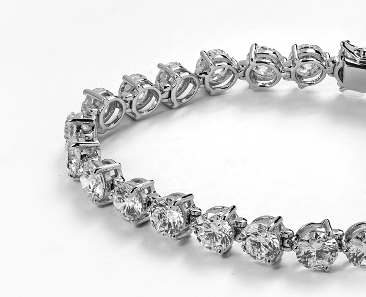 LAB DIAMOND 14.5CT 16 CM WHITEGOLD TENNIS BRACELET