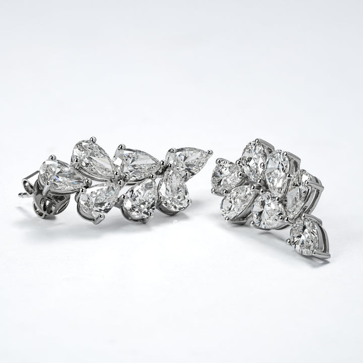 ARIA DROP EARRINGS PEAR CUT LAB DIAMOND