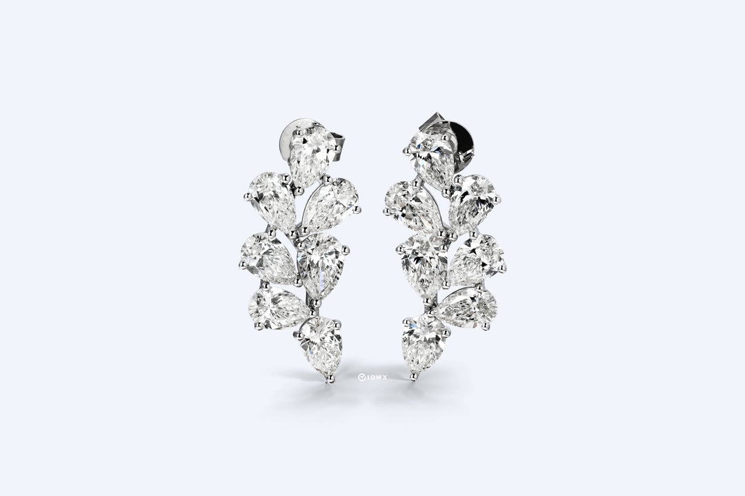 ARIA DROP EARRINGS PEAR CUT LAB DIAMOND