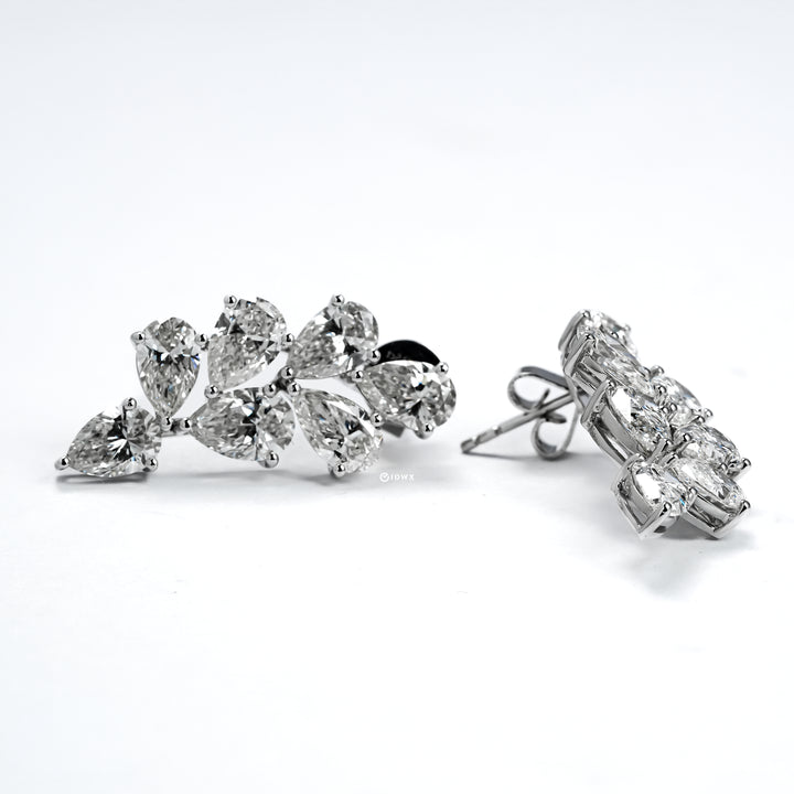 ARIA DROP EARRINGS PEAR CUT LAB DIAMOND