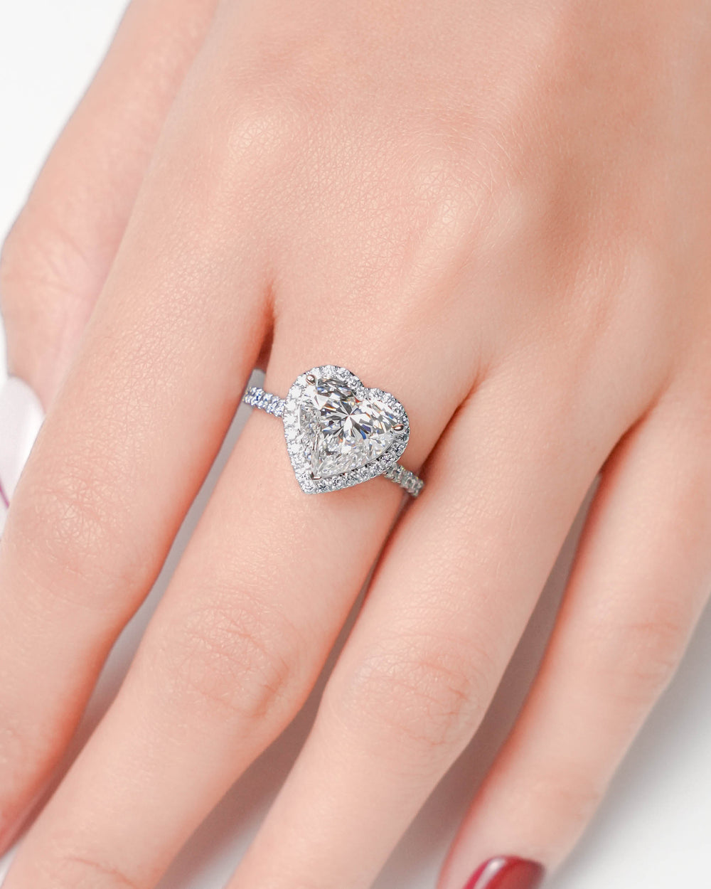 Heart Halo Ring