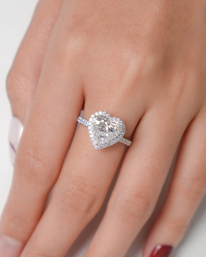 Heart Halo Ring