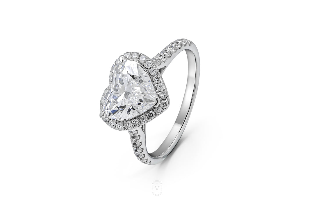 Heart Halo Ring