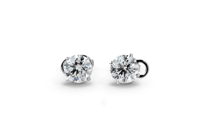 Lab Grown Diamond Earrings Round