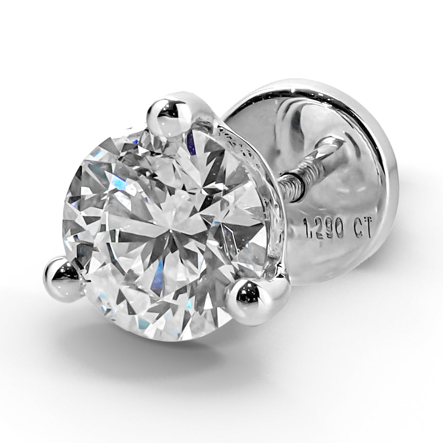 Lab Grown Diamond Earrings Round