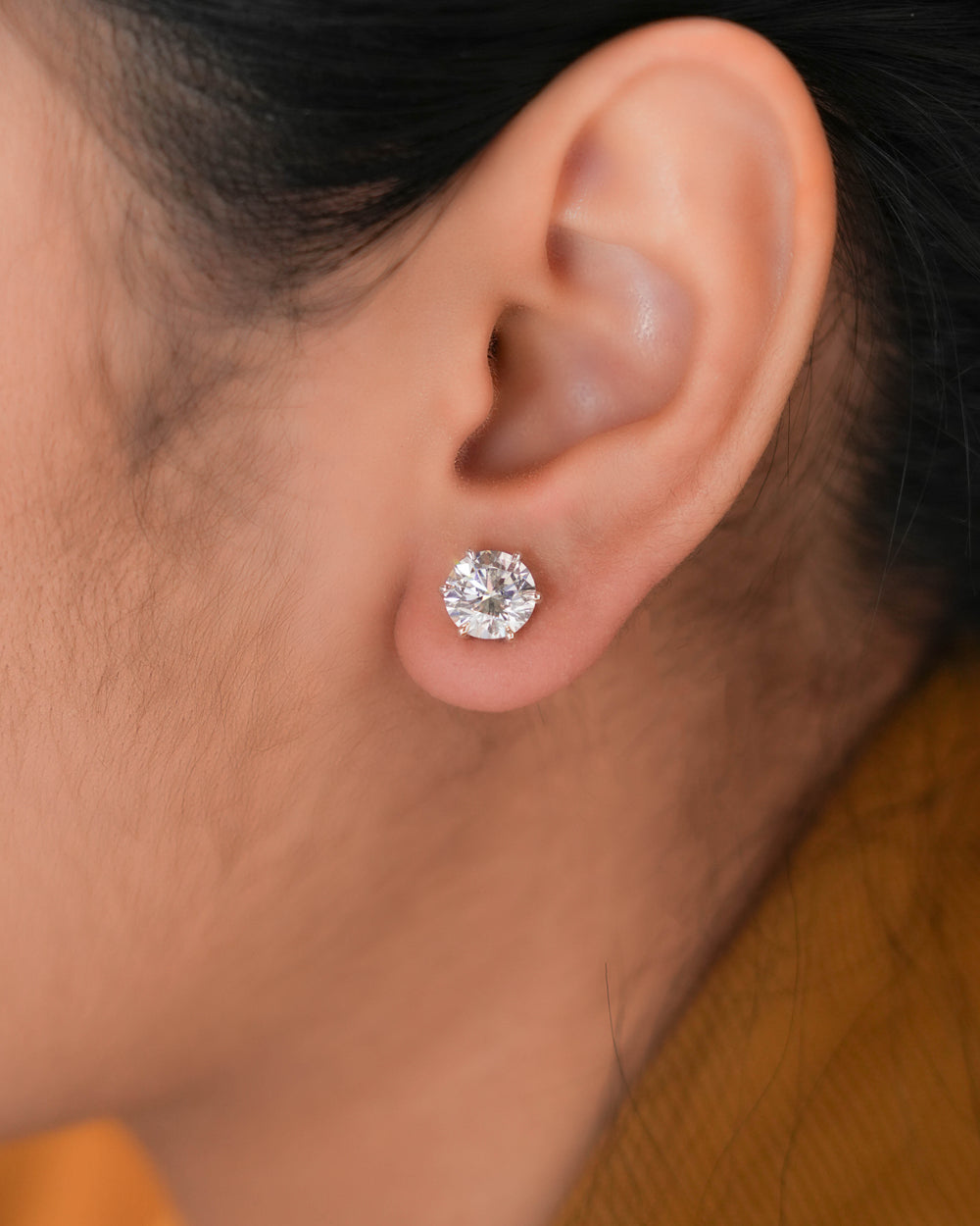 Lab Grown Diamond Earrings Round