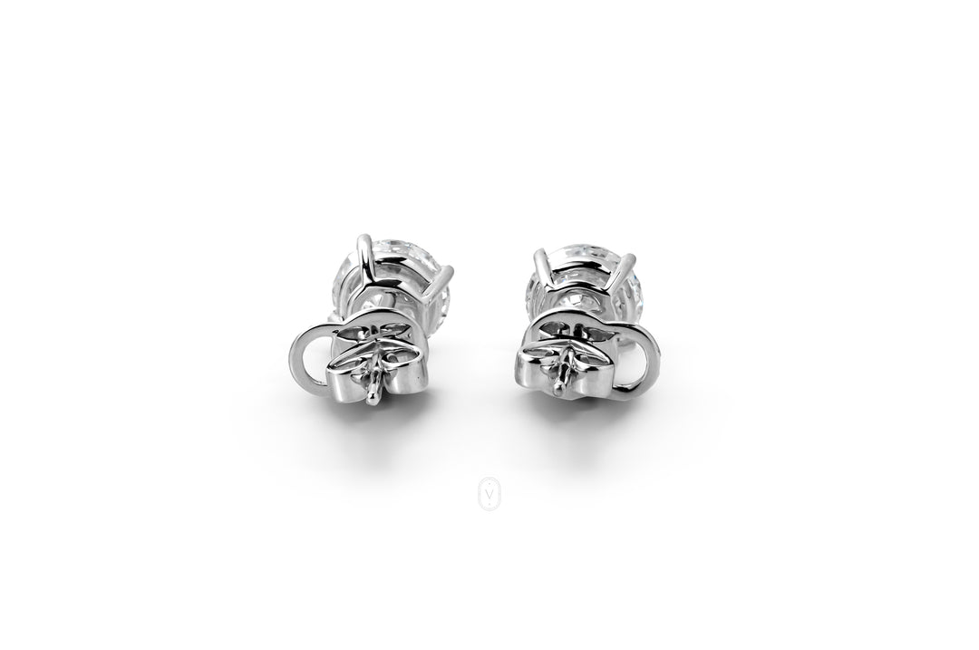 Lab Grown Diamond Earrings Round