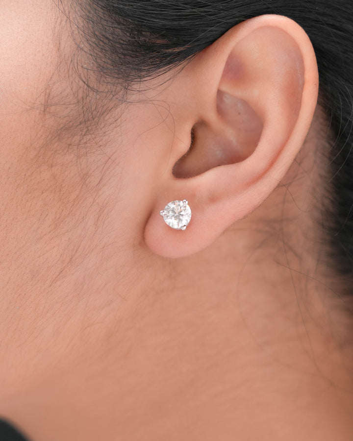 Lab Grown Diamond Earrings Round