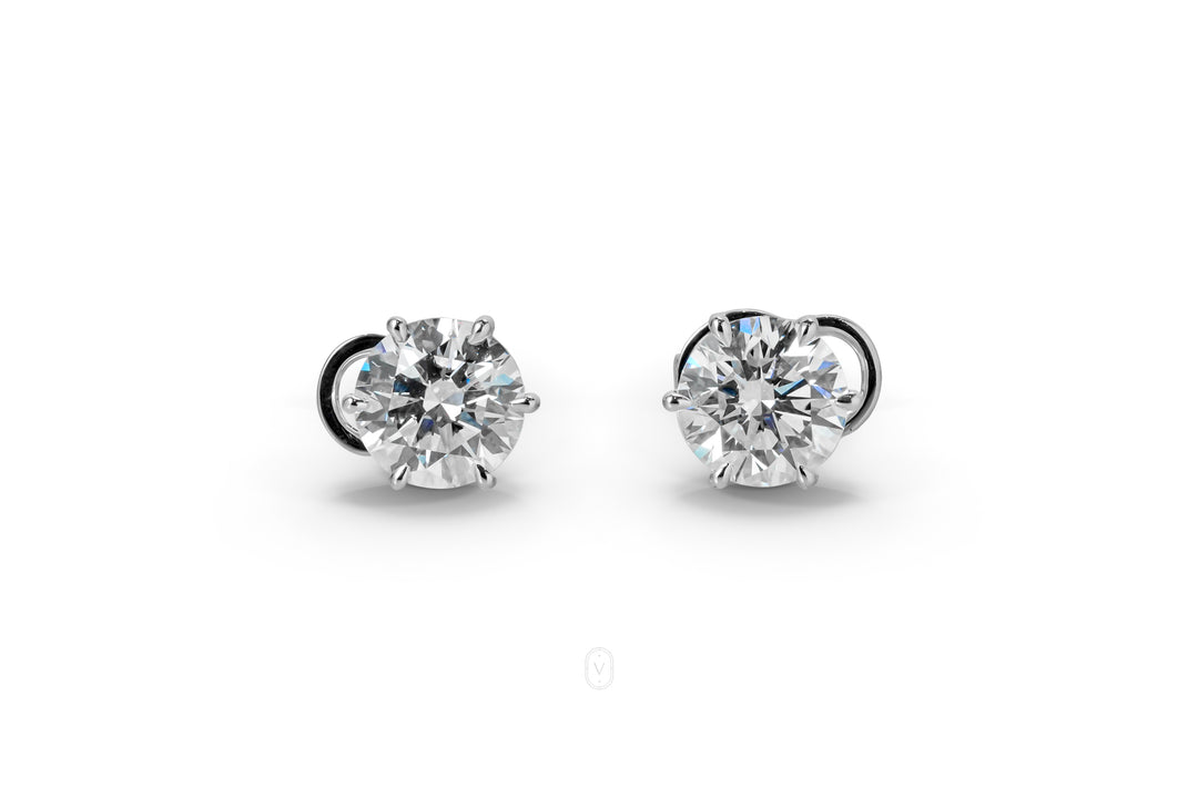 Lab Grown Diamond Earrings Round