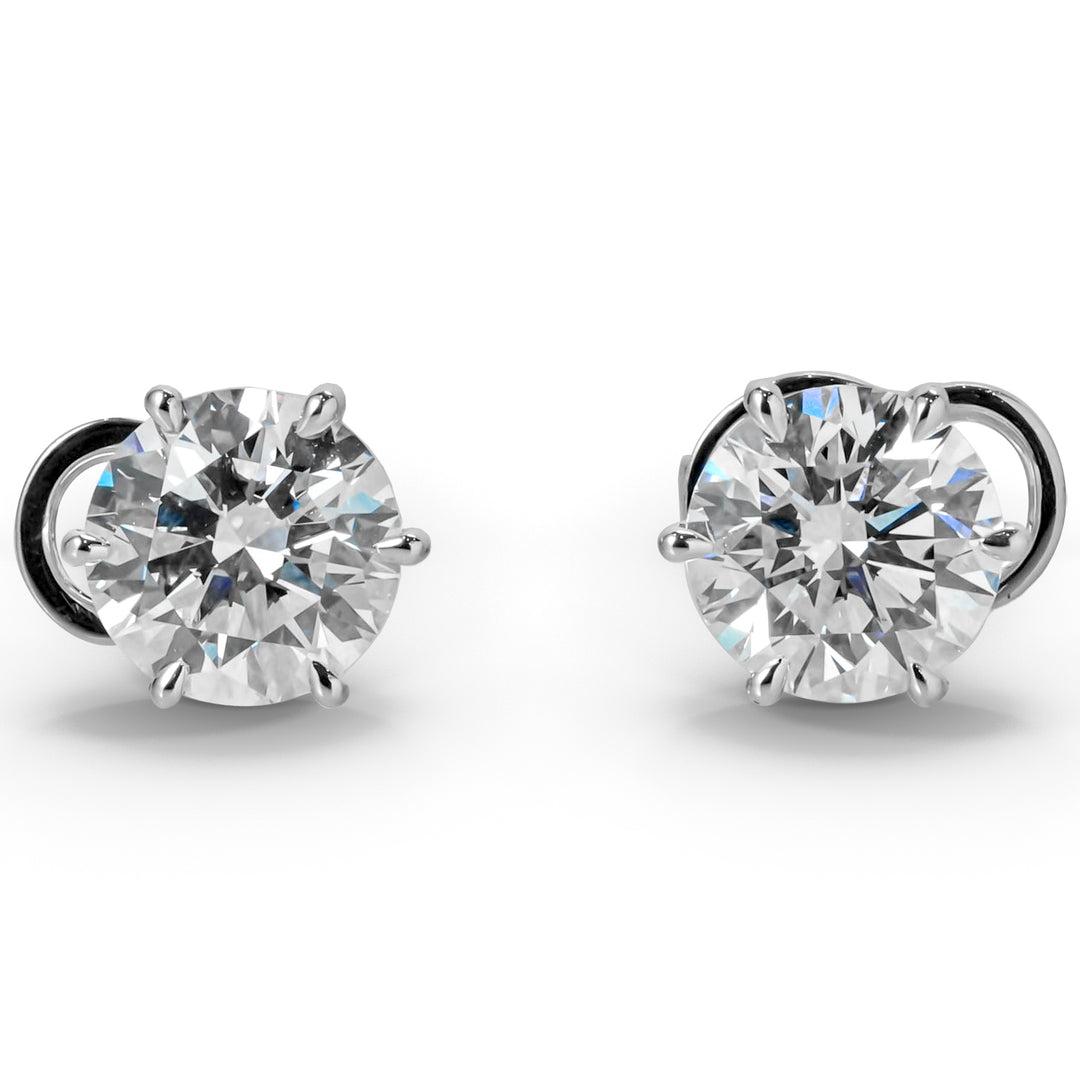 Lab Grown Diamond Earrings Round