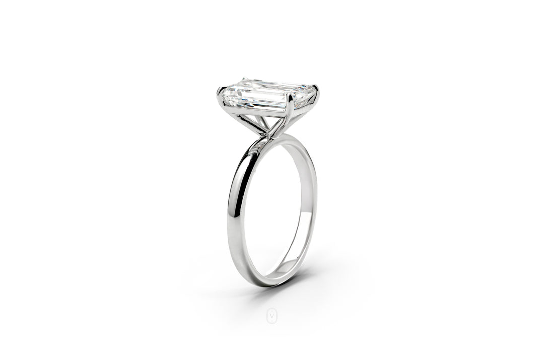 Harga Lab Grown Diamond Emerald Ring Whitegold