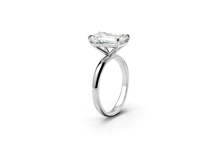 Harga Lab Grown Diamond Emerald Ring Whitegold