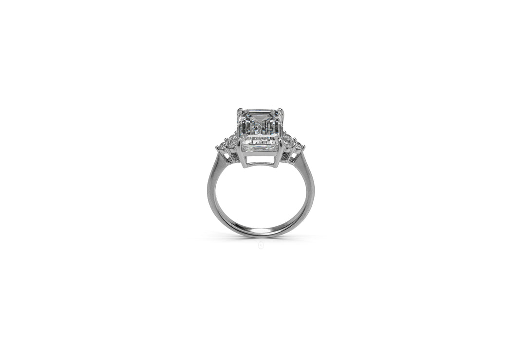 Harga Lab Grown Diamond Emerald Ring Whitegold