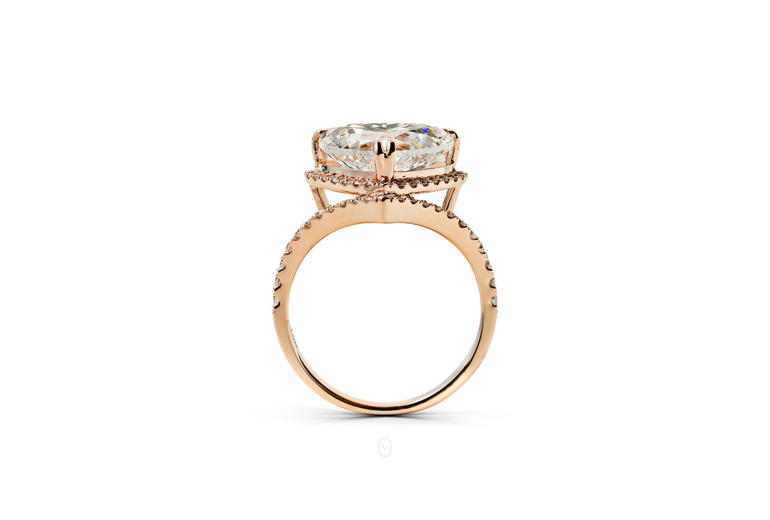 Harga Lab Grown Diamond Heart Ring Rosegold