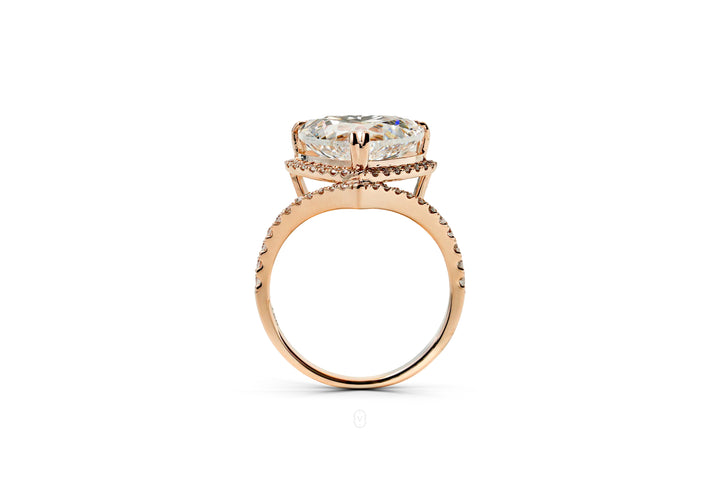 Harga Lab Grown Diamond Heart Ring Rosegold