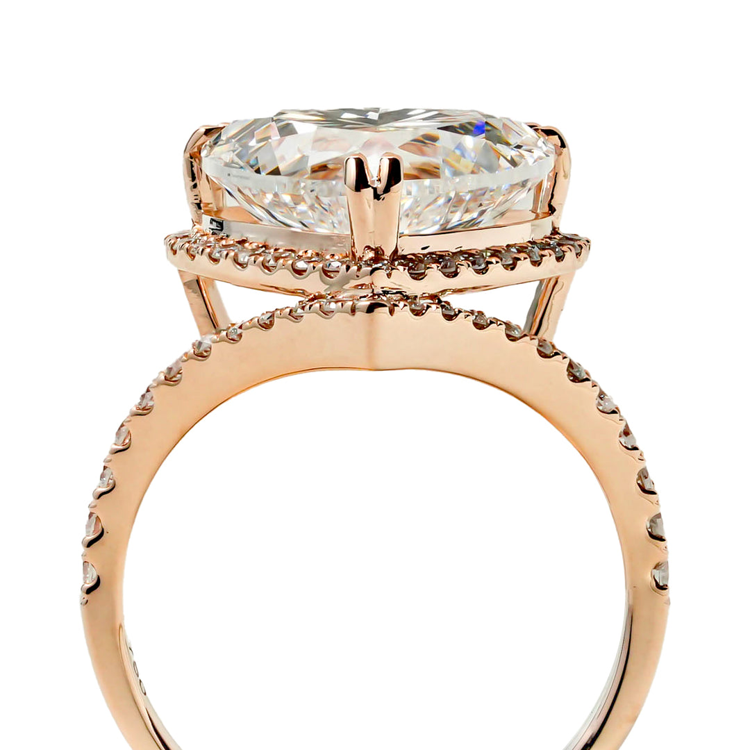 Harga Lab Grown Diamond Heart Ring Rosegold