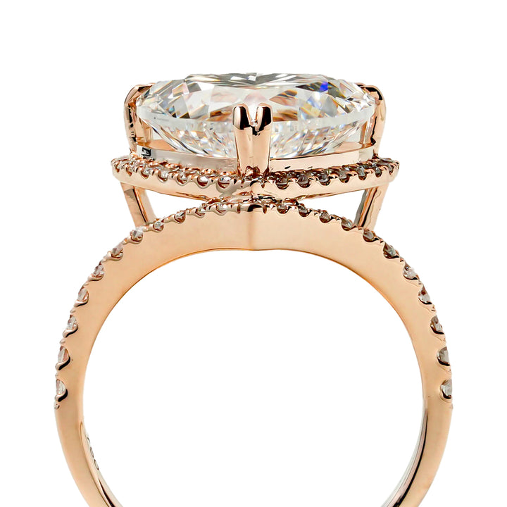 Harga Lab Grown Diamond Heart Ring Rosegold