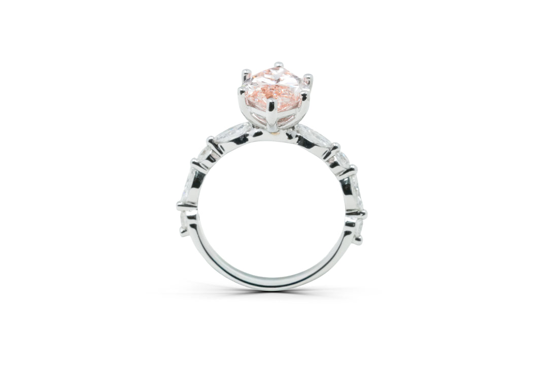 ISABELLA WHITEGOLD RING 3CT MARQUISE CUT LAB DIAMOND