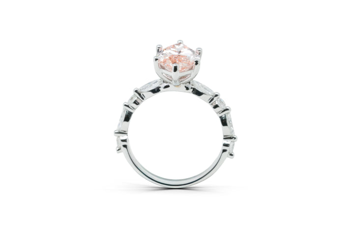 ISABELLA WHITEGOLD RING 3CT MARQUISE CUT LAB DIAMOND