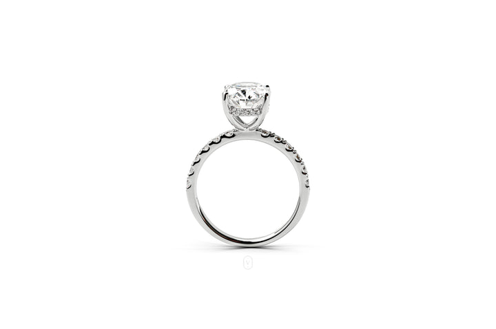 IRIS WHITEGOLD RING 3CT OVAL CUT LAB DIAMOND