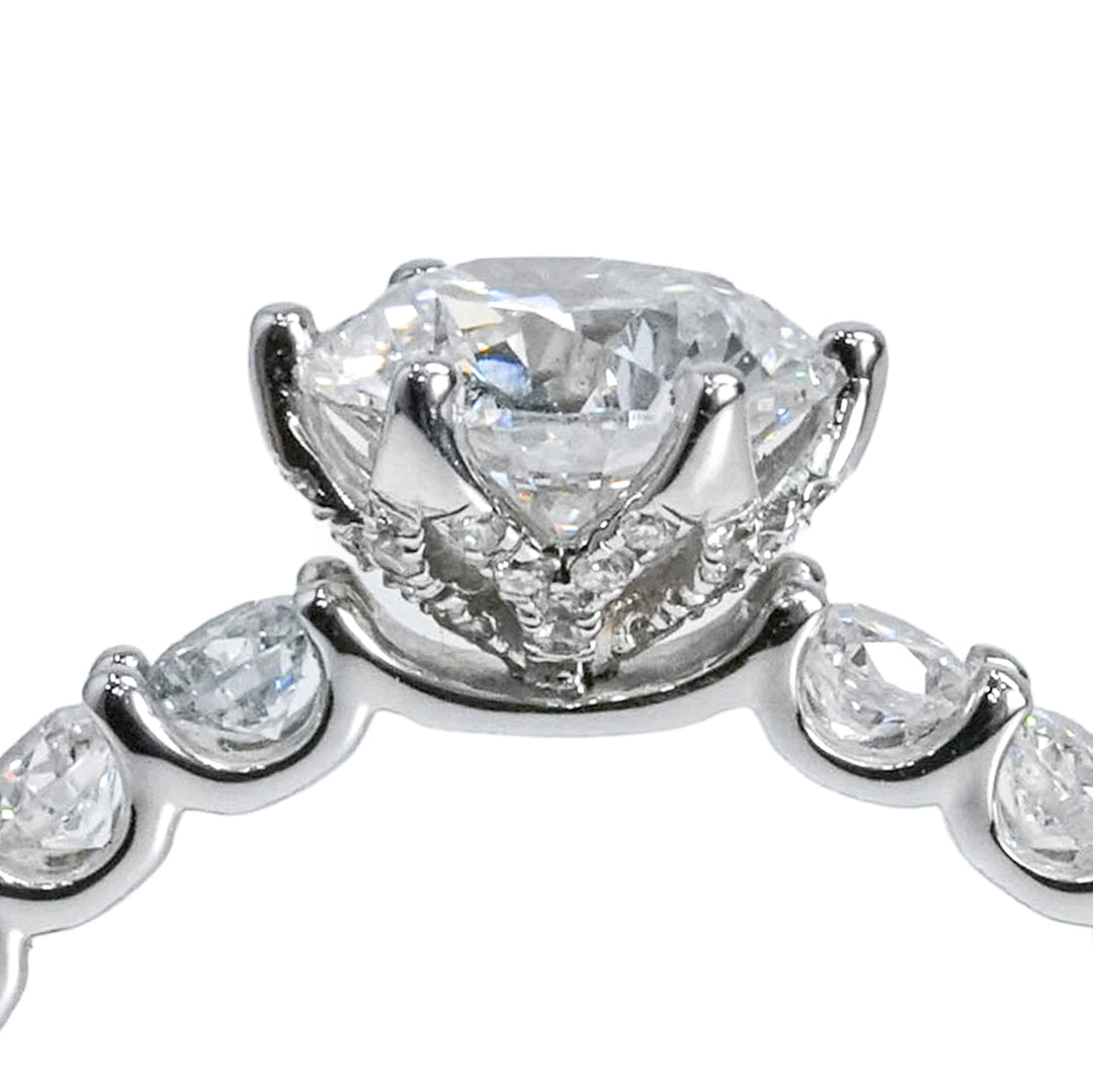 IRIS WHITEGOLD RING 1CT ROUND CUT LAB DIAMOND