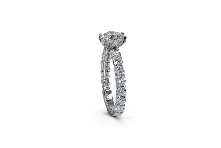 IRIS WHITEGOLD RING 1CT ROUND CUT LAB DIAMOND