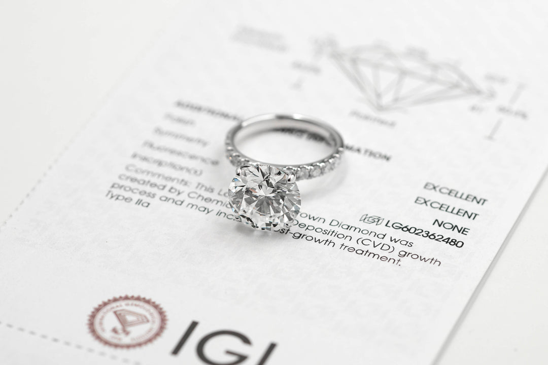 Harga Lab Grown Diamond Round Ring