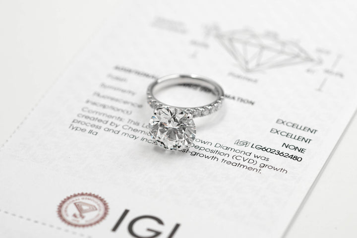 Harga Lab Grown Diamond Round Ring