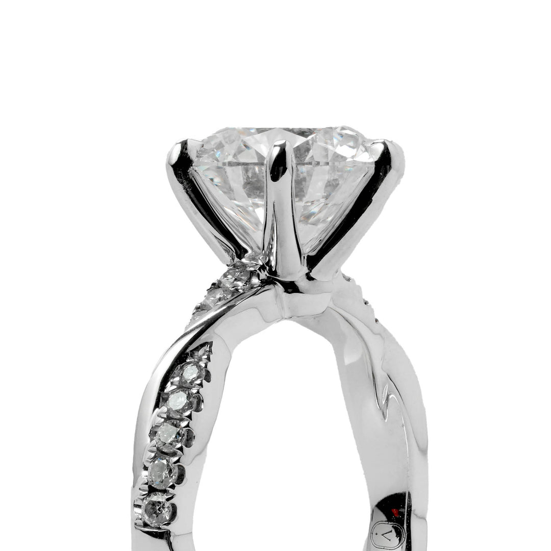 Lab Grown Diamond Split Shank Ring Round