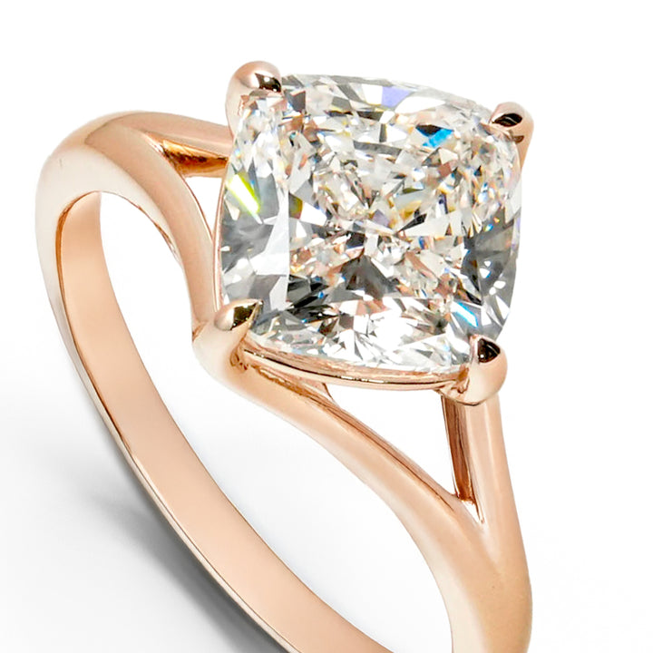 Harga Lab Grown Diamond Square Ring Rosegold