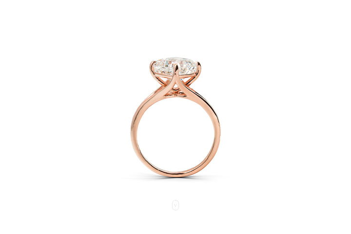 Harga Lab Grown Diamond Square Ring Rosegold