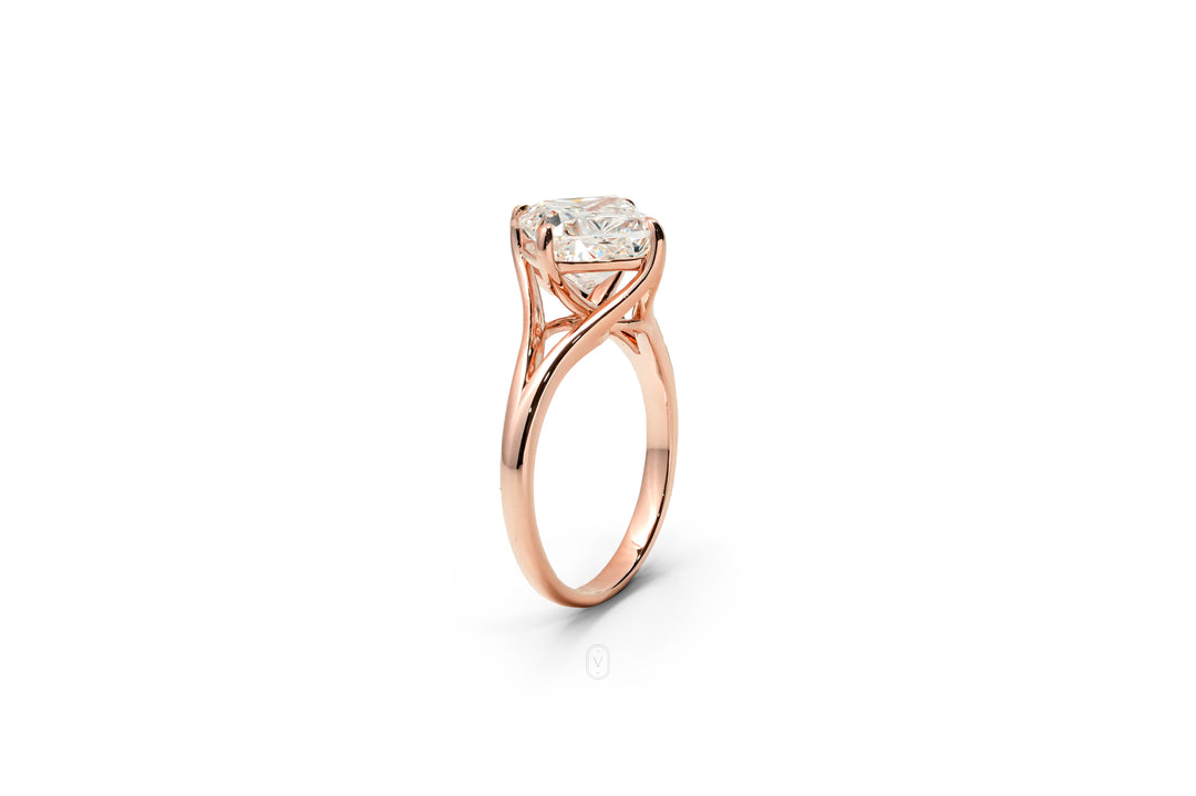 Harga Lab Grown Diamond Square Ring Rosegold