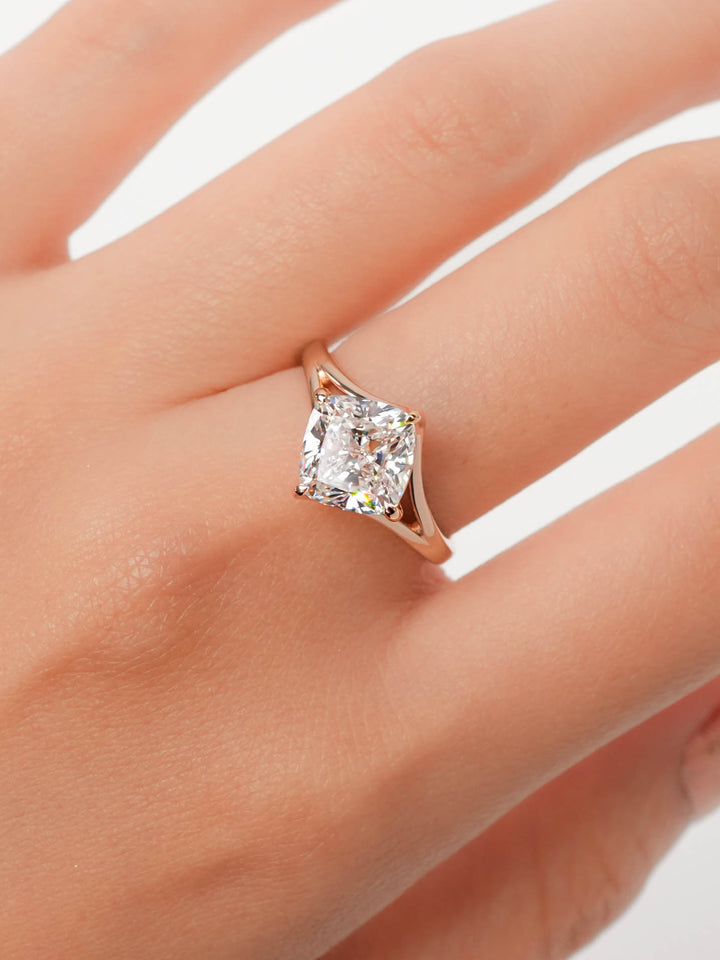 Harga Lab Grown Diamond Square Ring Rosegold