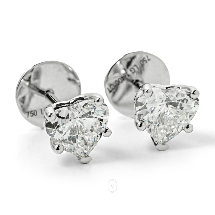 Harga Lab Grown Diamond Stud Earrings Whitegold