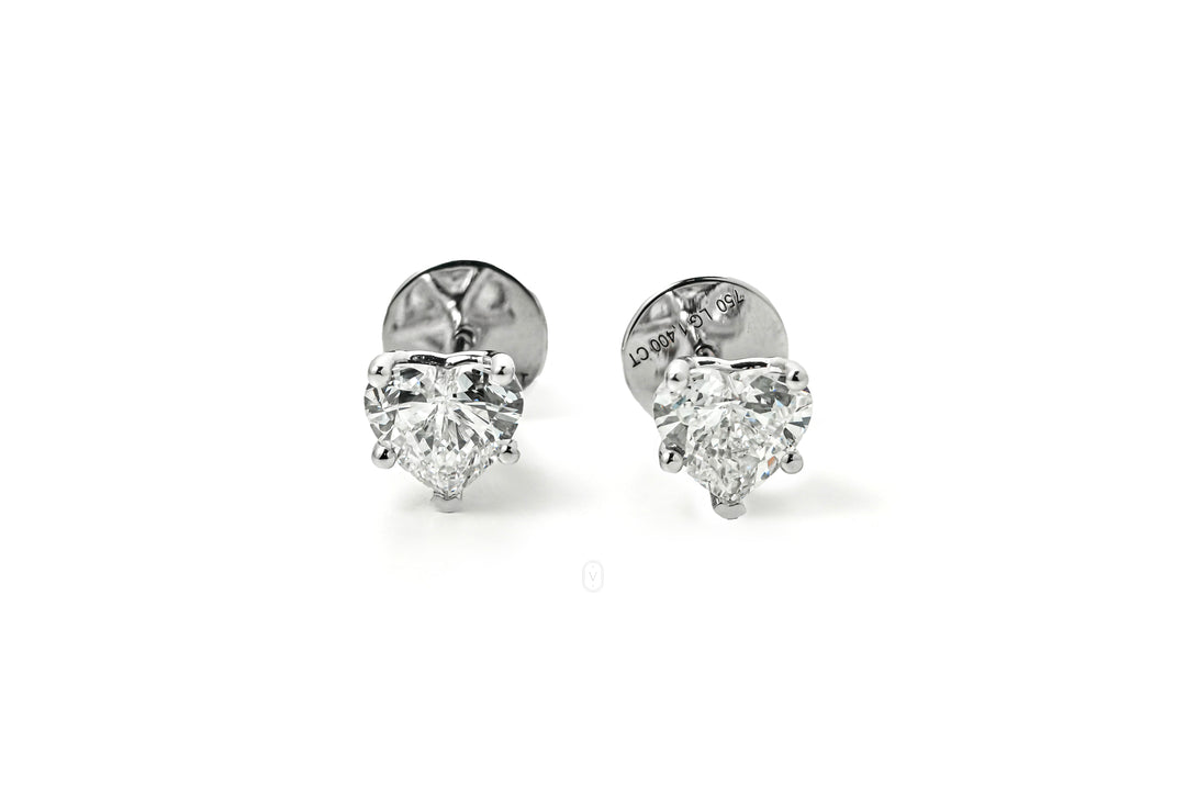 Harga Lab Grown Diamond Stud Earrings Whitegold