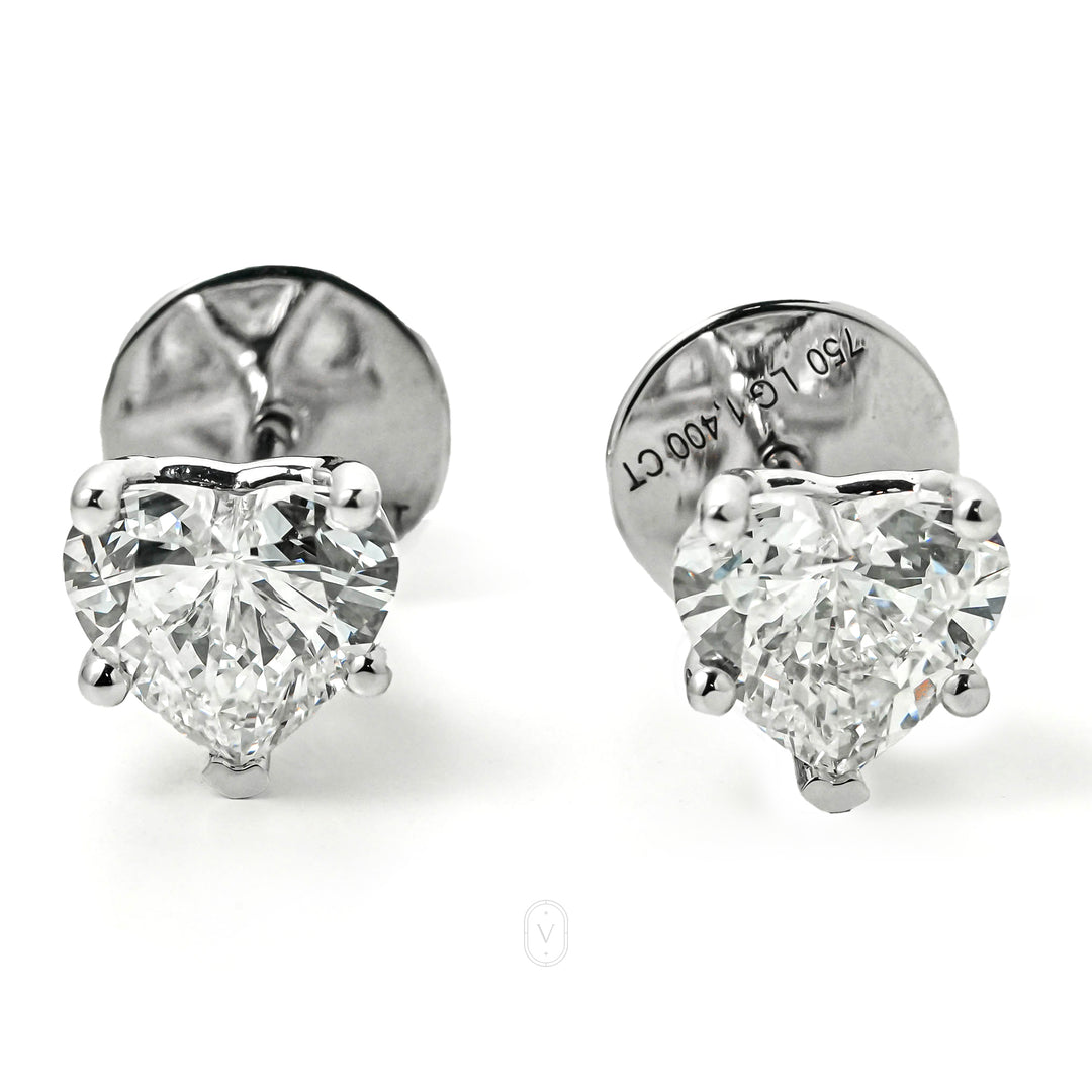 Harga Lab Grown Diamond Stud Earrings Whitegold