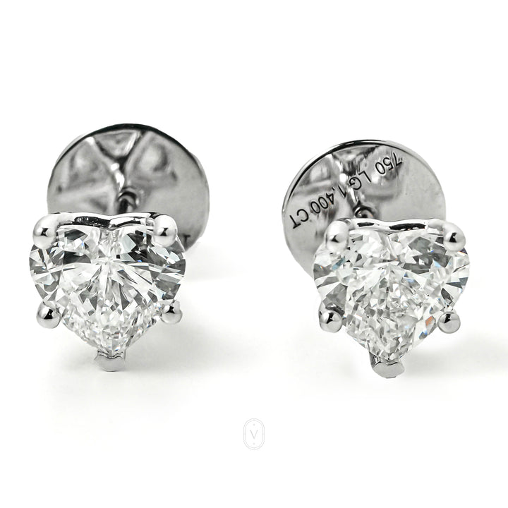 Harga Lab Grown Diamond Stud Earrings Whitegold