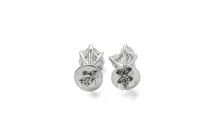 Harga Lab Grown Diamond Stud Earrings Whitegold