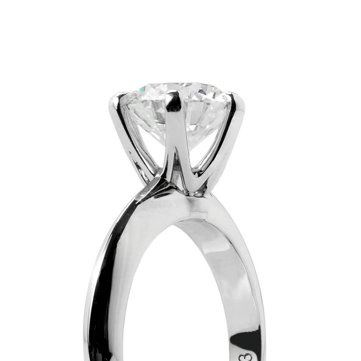 Lab Grown Diamond Tiffany Ring Round