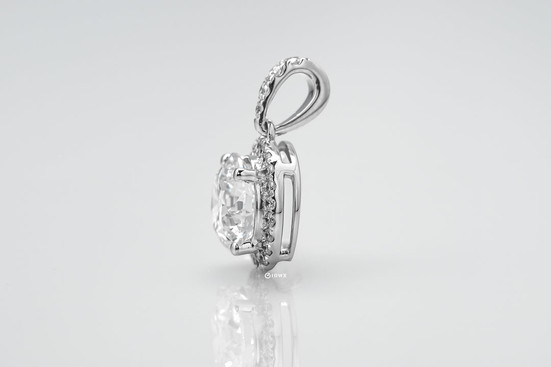 BELLA PENDANT HALO 2CT ROUND CUT LAB DIAMOND