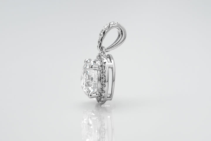 BELLA PENDANT HALO 2CT ROUND CUT LAB DIAMOND