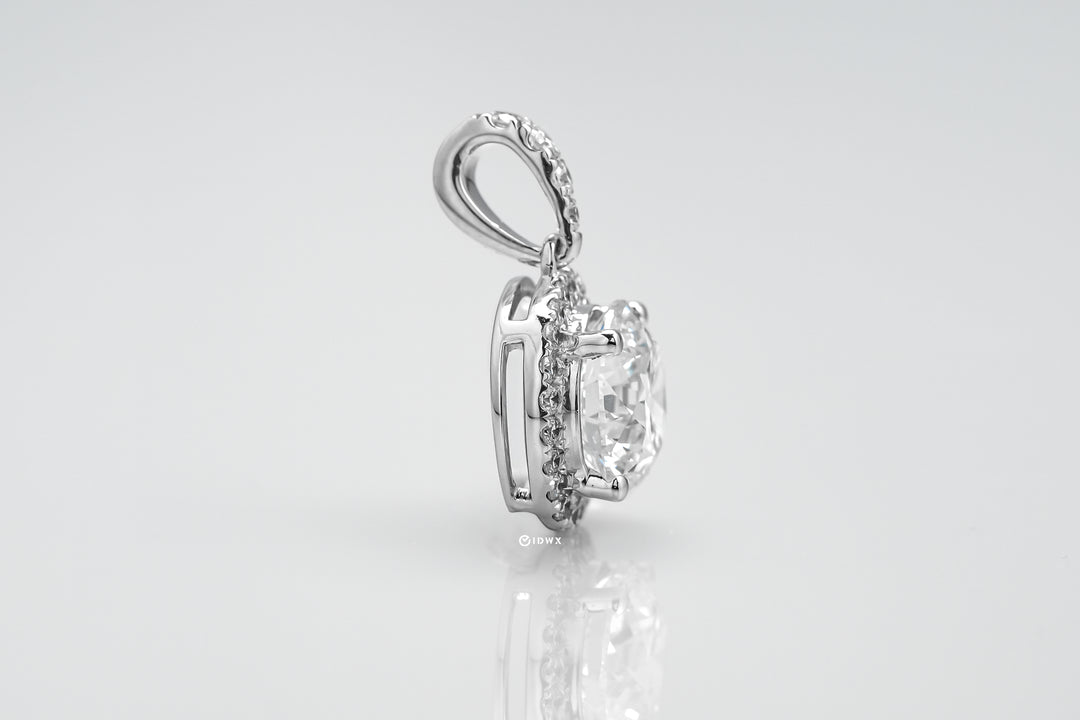 BELLA PENDANT HALO 2CT ROUND CUT LAB DIAMOND