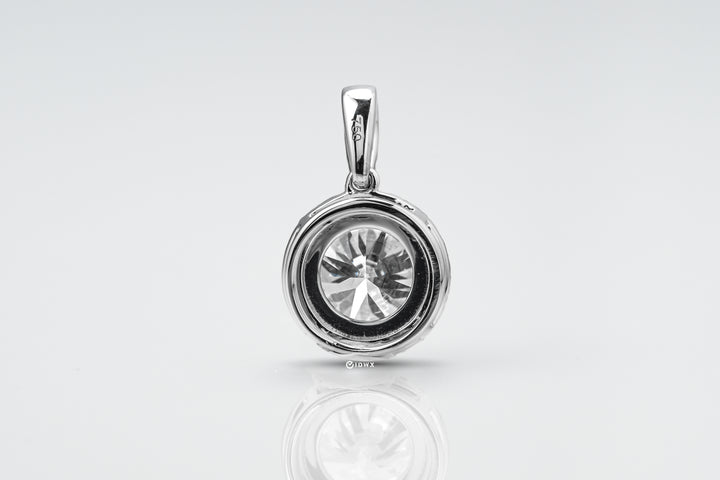 BELLA PENDANT HALO 2CT ROUND CUT LAB DIAMOND