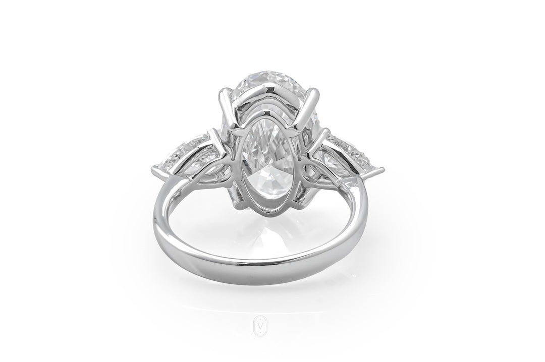 Oval Three Stones Ring