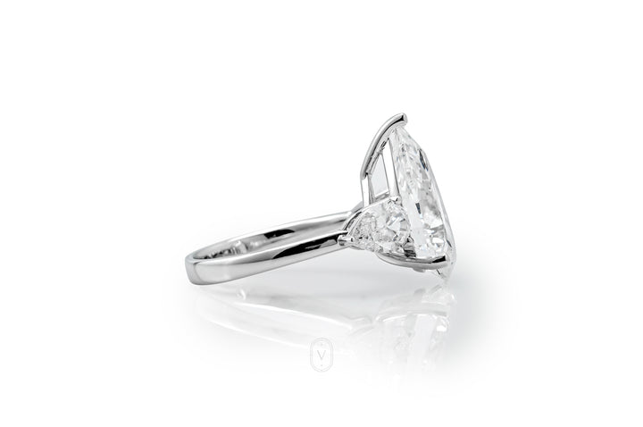 Pear Three Stones Ring